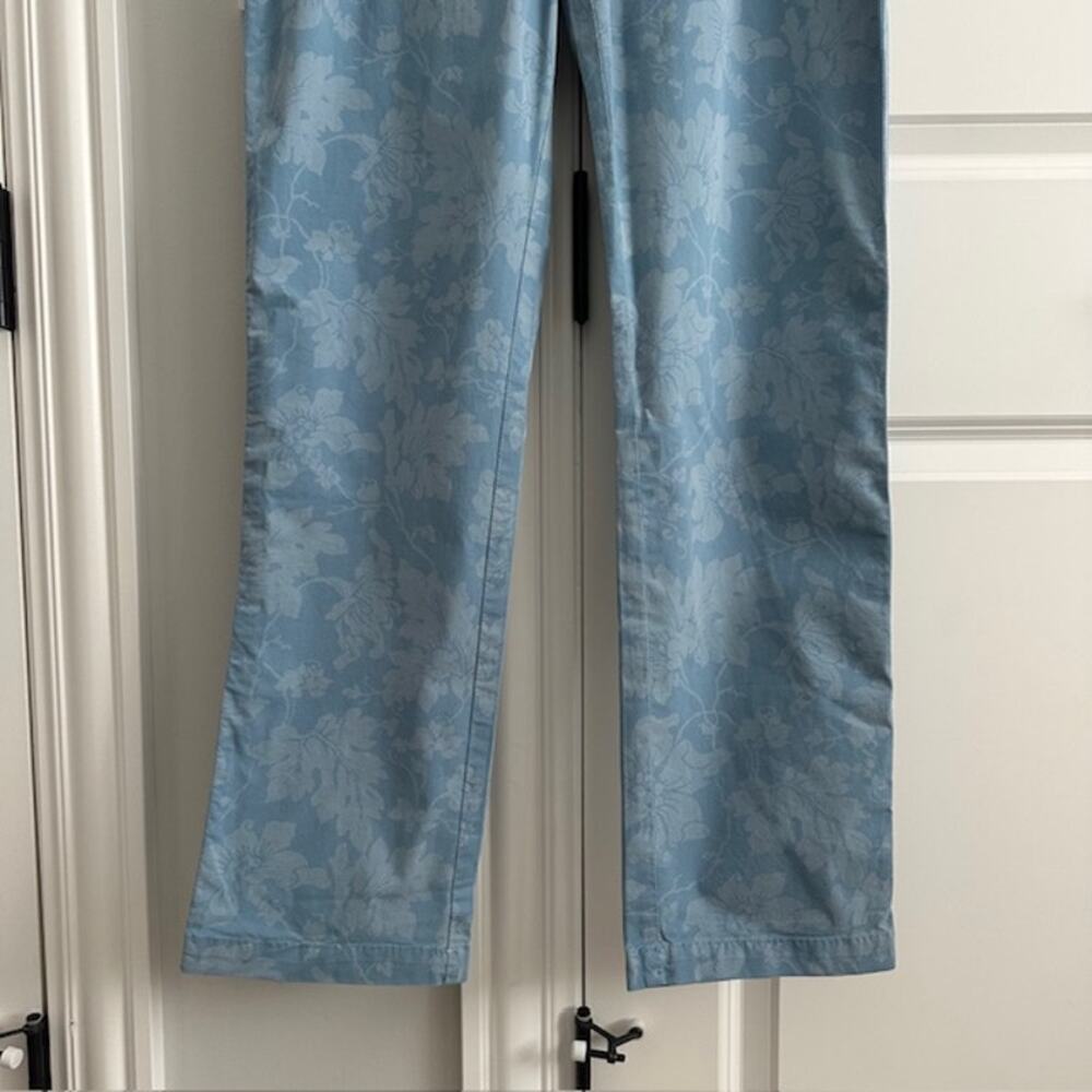 Sundance NWT Bastille Easy Pants Button-Fly Size: 6 Color: Blue Floral - Picture 4 of 11